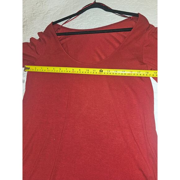 NWT Chic Red Long Sleeve Dress Old Navy Soft Stretch knit Women's Large Tall - Picture 7 of 8